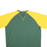 MLB Mens Green & Yellow Oakland A's Graphic T-Shirt 2XL Short Sleeve V-Neck