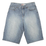 JAYJAY'S Mens Shorts Blue Denim Casual M W34 Cotton Blend Comfort Fit