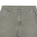 CARHARTT Mens Shorts Green Casual Cotton Blend L W36 Workwear Cargo Durable