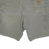 CARHARTT Mens Shorts Green Casual Cotton Blend L W36 Workwear Cargo Durable