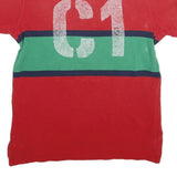POLO RALPH LAUREN Womens Red & Green RL Guide Cotton Short Sleeve M Polo Shirt