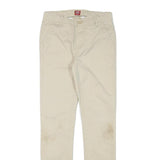 LEVI'S Boys Slim Beige Cotton Blend Trousers W26 L28 Zip Casual Youth