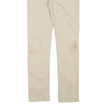LEVI'S Boys Slim Beige Cotton Blend Trousers W26 L28 Zip Casual Youth