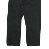 LEVI'S 521 02 Mens Black Regular Jeans Denim W34 L26 Button Closure