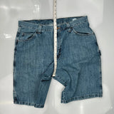 Wrangler Carpenter Shorts - 36W 10L Blue Cotton
