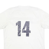 ADIDAS Mens White Pleasant Hill Soccer Graphic T-Shirt L Short Sleeve V-Neck