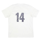 ADIDAS Mens White Pleasant Hill Soccer Graphic T-Shirt L Short Sleeve V-Neck