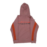 Trefoil Logo Adidas Graphic Hoodie - Small Orange Cotton