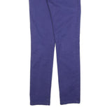 CARHARTT Mens Cotton Blend Purple Slim Straight Trousers W28 L31 Stylish Casual