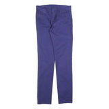 CARHARTT Mens Cotton Blend Purple Slim Straight Trousers W28 L31 Stylish Casual