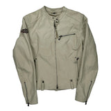 Motorcycles Harley Davidson Studded Leather Jacket - XL Cream Leather