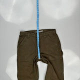 Carhartt Double Knee Carpenter Trousers - 32W 34L Brown Cotton