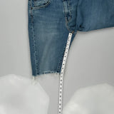 505 Levis Denim Shorts - 32W 10L Blue Cotton