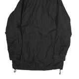 NIKE Mens Black Outdoor Jacket L Polyester Zip Hooded Plain Casual Sportswear