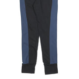 ADIDAS Womens Joggers Black & Navy Blue & White Slim Regular S W28 L30 Contrast