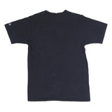 CHAMPION Mens Black Graphic T-Shirt L Short Sleeve Crew Neck Cotton Casual