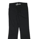 DICKIES Womens Cotton Blend Black Regular Fit Trousers W32 L33 Workwear Zip
