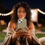 London Fog Say Meow iPhone 14 Case - Lifestyle photo showing phone case in use