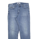 CALVIN KLEIN JEANS Mens Regular Fit Blue Denim W34 L30 Classic Zip Pocket Casual