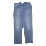 CALVIN KLEIN JEANS Mens Regular Fit Blue Denim W34 L30 Classic Zip Pocket Casual