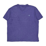 Polo By Ralph Lauren T-Shirt - Large Purple Cotton