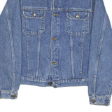 MARLBORO Mens Blue Denim Button Jacket M Woven Classic Casual Workwear