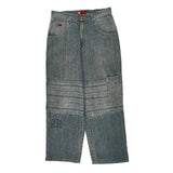 Ruby Cargo Pants - 34W 30L Blue Cotton