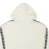 PUMA Womens Cream Hoodie M Cotton Blend Crop Top Sport Casual