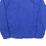 Mens Blue Workwear Button Jacket XL Cotton Plain Utility Casual Durable