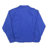Mens Blue Workwear Button Jacket XL Cotton Plain Utility Casual Durable