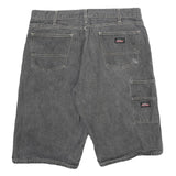 DICKIES Mens Shorts Grey Casual Cotton L W34 Workwear Utility Pocket