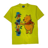 Winnie The Pooh Disney Cartoon T-Shirt - Medium Yellow Cotton