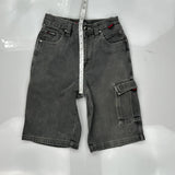 Fubu Cargo Shorts - 26W 12L Gray Cotton