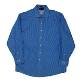 Tommy Hilfiger Striped Shirt - Large Blue Cotton