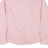 TOMMY HILFIGER Mens Pink & White Micro Check Shirt M Stylish Cotton Blend Long