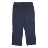 RED KAP Womens Polyester Blend Navy Regular Fit Straight Trousers W36 L32