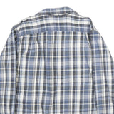 RIDGECUT Mens Blue Grey White Checked Shirt 2XL Cotton Long Sleeve Casual