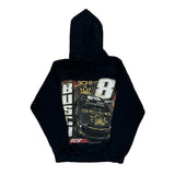 Busch Racing Nascar Graphic Hoodie - Medium Black Cotton