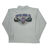 Super Bowl XL Nfl Football Long Sleeve T-Shirt - XL Grey Cotton