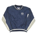 RUSSELL ATHLETIC Mens Navy Blue & Beige Basketball Sports Jacket XL Polyester