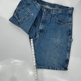 Wrangler Carpenter Shorts - 36W 10L Blue Cotton