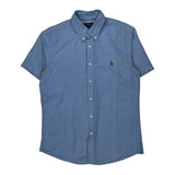 Polo By Ralph Lauren Short Sleeve Shirt - Medium Blue Cotton