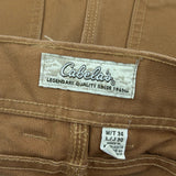 Cabelas Carpenter Trousers - 34W 30L Brown Cotton