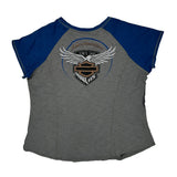 115 Years Anniversary Harley Davidson Graphic T-Shirt - 2XL Grey Cotton