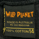 Age 14 Wild Planet T-Shirt - Medium Black Cotton