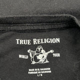 Mmii True Religion Graphic Long Sleeve T-Shirt - Large Black Cotton