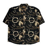 North River Short Sleeve Shirt - 2XL Black Cotton