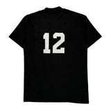 Moose Head Fruit Of The Loom Single Stitch T-Shirt - Medium Black Cotton Blend