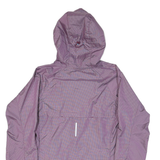 NIKE Womens Purple Jacket S Polyester Blend Lightweight Hooded Zip Sportswear