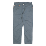 LEVI'S Mens Denim Blue Slim Straight Trousers W32 L25 Cotton Blend Casual Wear